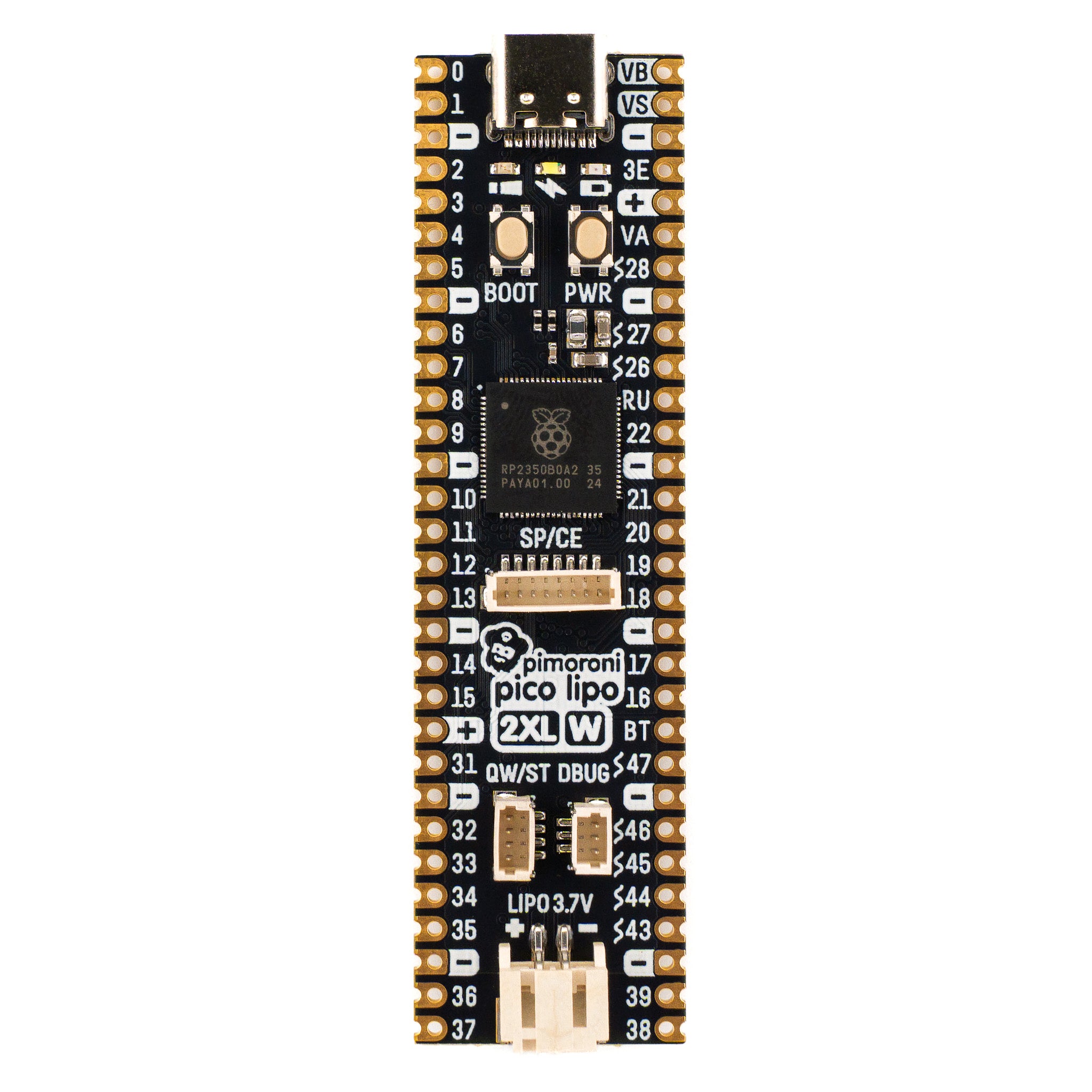 pimoroni-pico-lipo-2-xl-w-rp2350-entwicklungsboard-mit-wlan-bluetooth-und-lipo-l image 2
