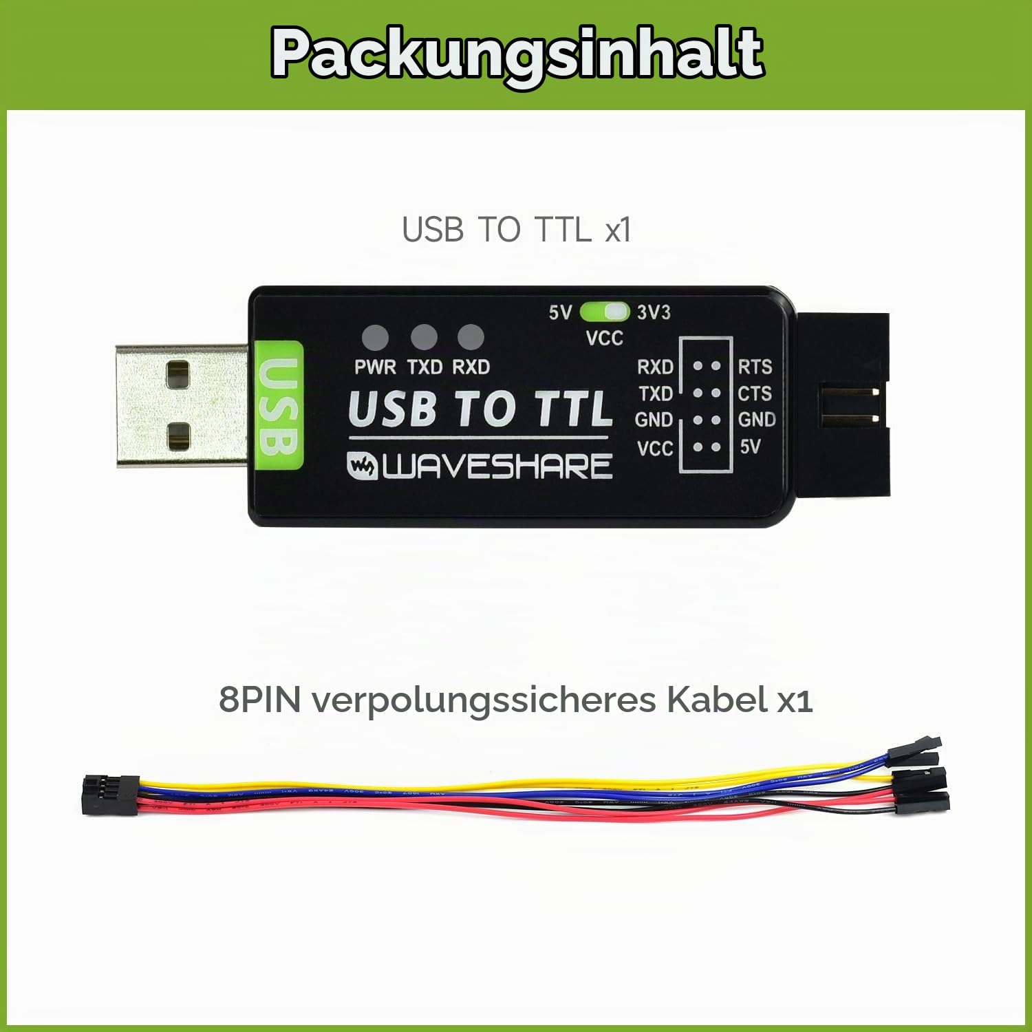 waveshare-industrial-usb-zu-ttl-converter-mit-ft232rnl image 2