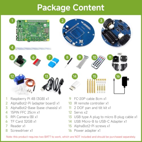 waveshare-alphabot2-wireless-video-smart-roboter-mit-pi4b-3gb image 7