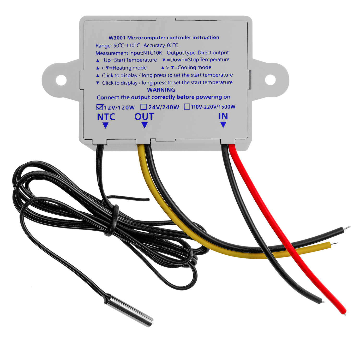 az-delivery-xh-w3001-thermostat-12v-mit-temperaturanzeige-50-bis-110-c image 3