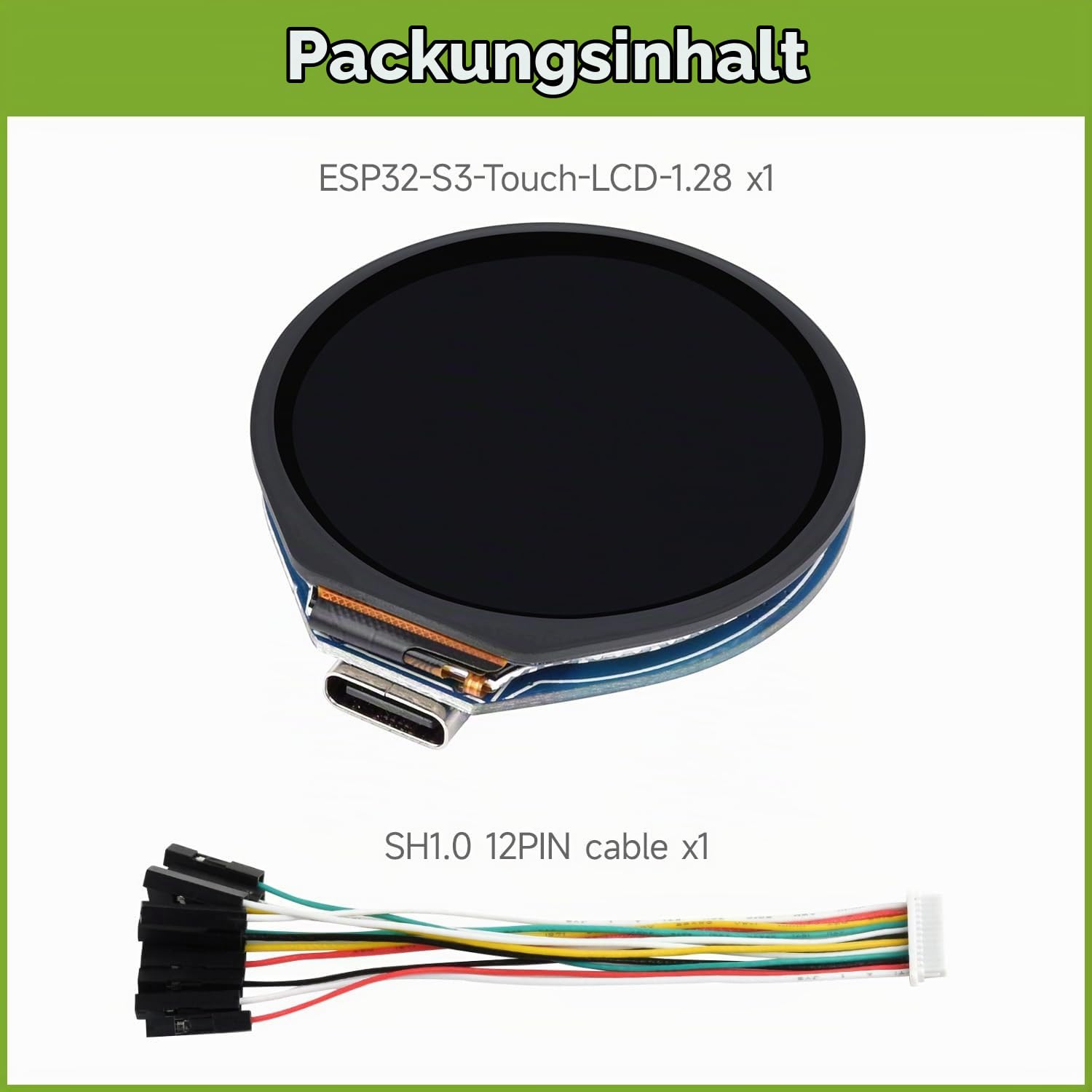 waveshare-esp32-s3-entwicklungsboard-mit-1-28-zoll-touch-lcd-rund image 2