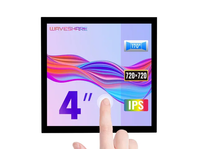waveshare-4-zoll-hdmi-ips-touch-display-c-720-720-kapazitiv-laminiert-f-r-raspbe image 1