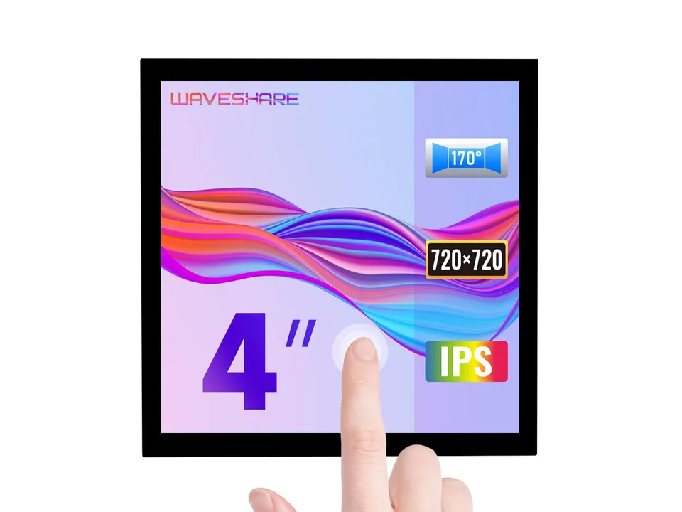 waveshare-4-zoll-hdmi-ips-touch-display-c-720-720-kapazitiv-laminiert-f-r-raspbe image 1