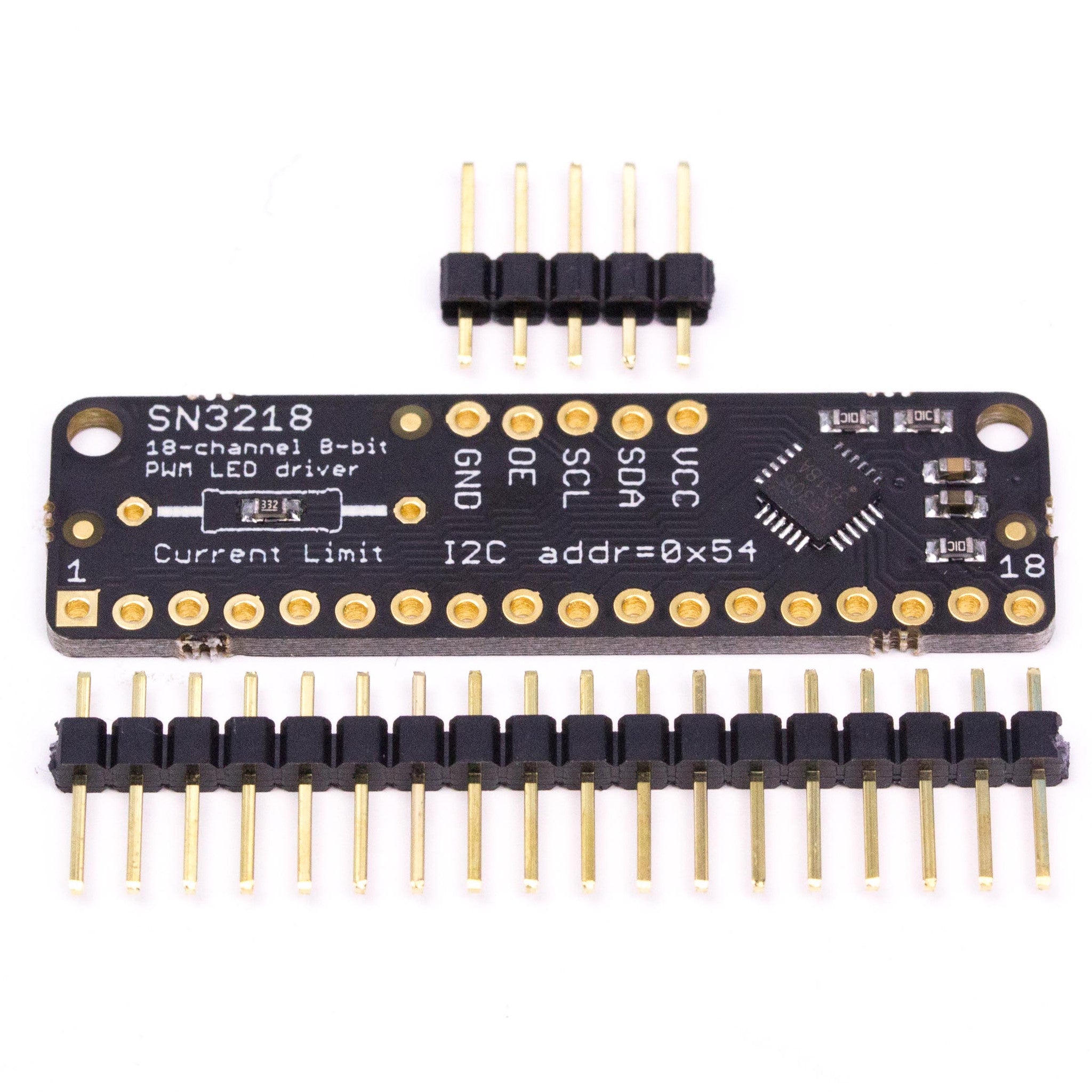 pimoroni-18-channel-8-bit-pwm-led-driver-mit-i2c-sn3218a-breakout image 3