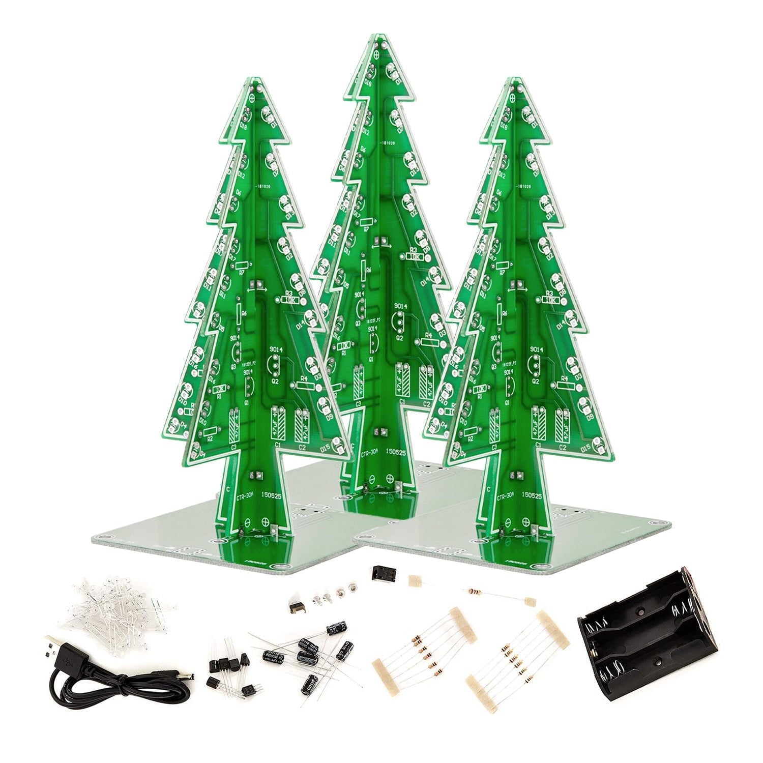 az-delivery-diy-led-weihnachtsbaum-l-t-kit-mit-bunt-blinkenden-lichtern image 7