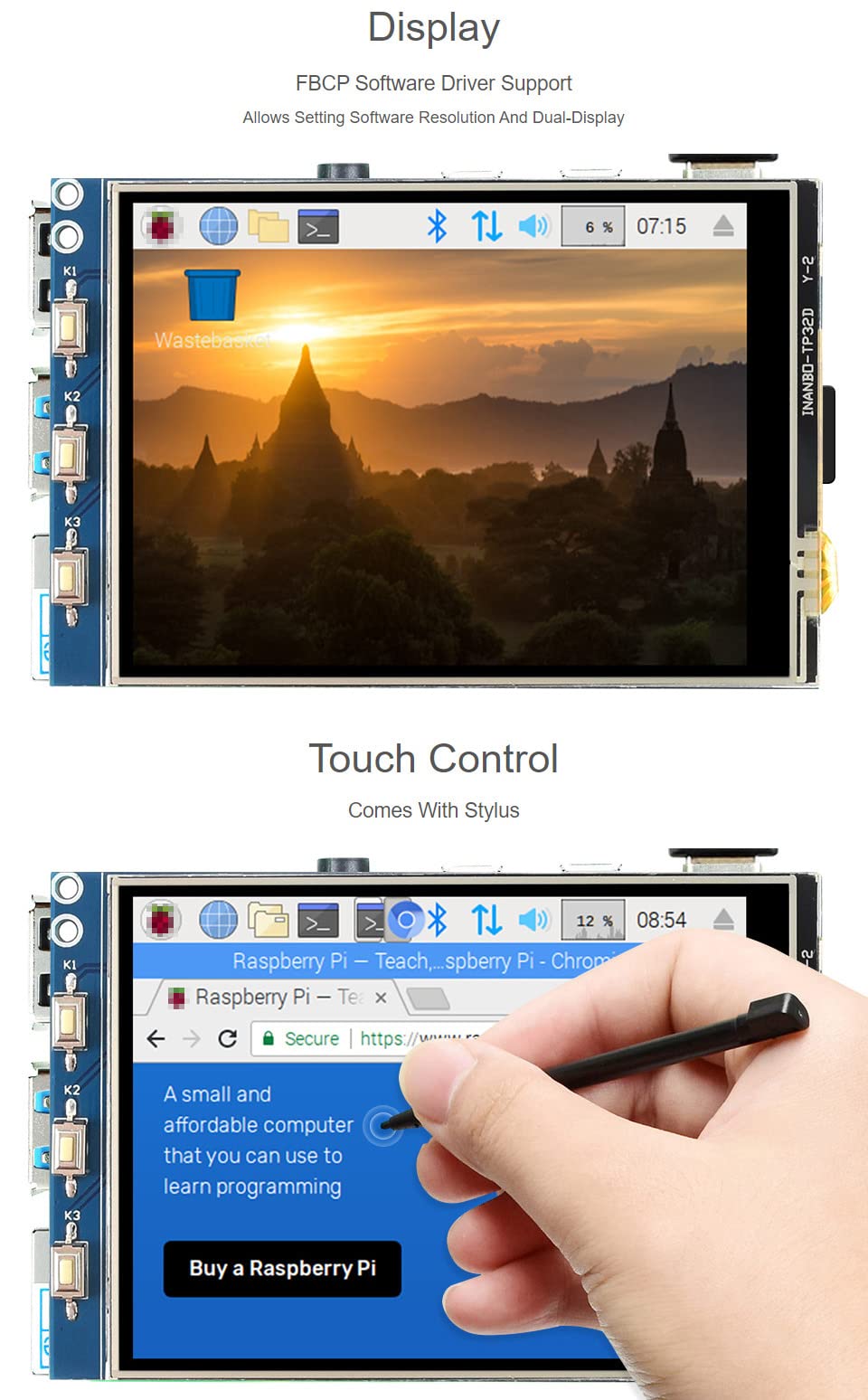 waveshare-3-2-zoll-tft-touch-lcd-a-display-320x240-f-r-raspberry-pi image 4