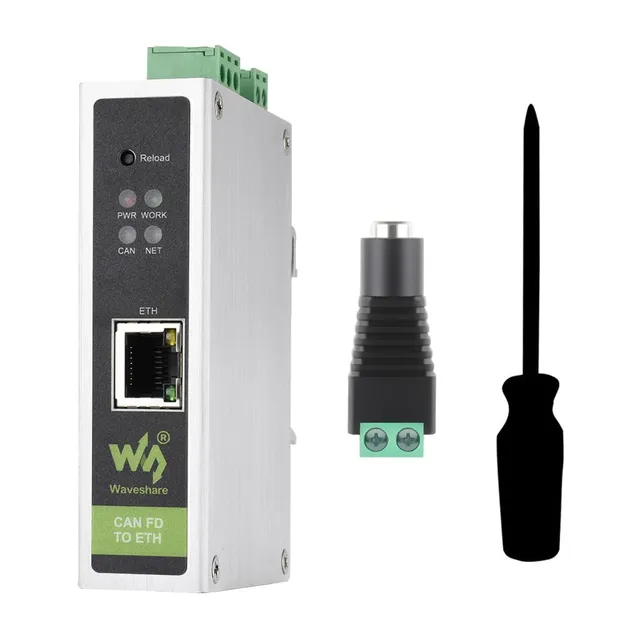waveshare-can-fd-zu-eth-protokoll-konverter-bidirektional-5-modi-hutschiene image 1