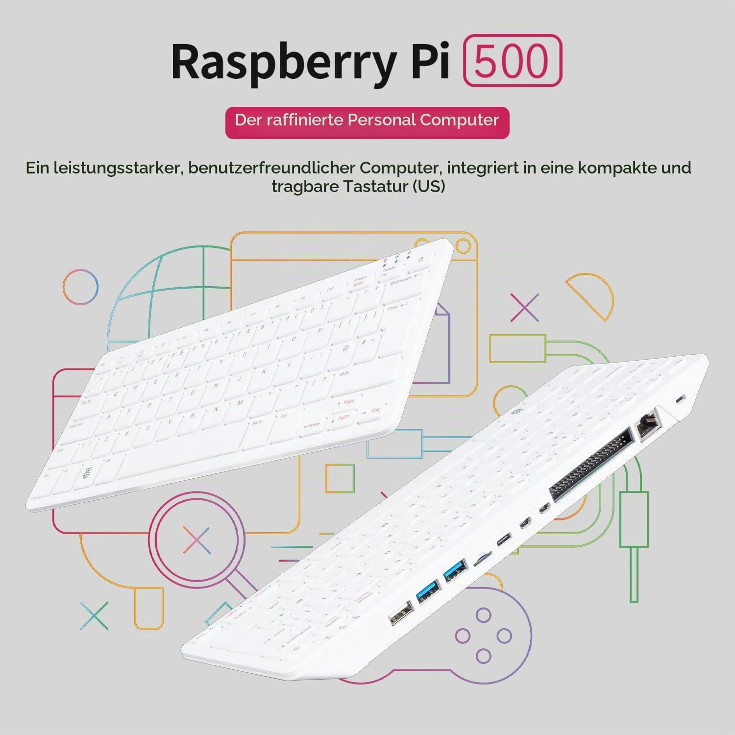 waveshare-pi-500-basic-kit-raspberry-pi-500-tastatur-computer-8gb-dual-4k image 4
