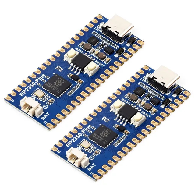 waveshare-rp2350-plus-entwicklungsboard-doppelpack-2-st-ck-pico-kompatibles-mcu- image 1