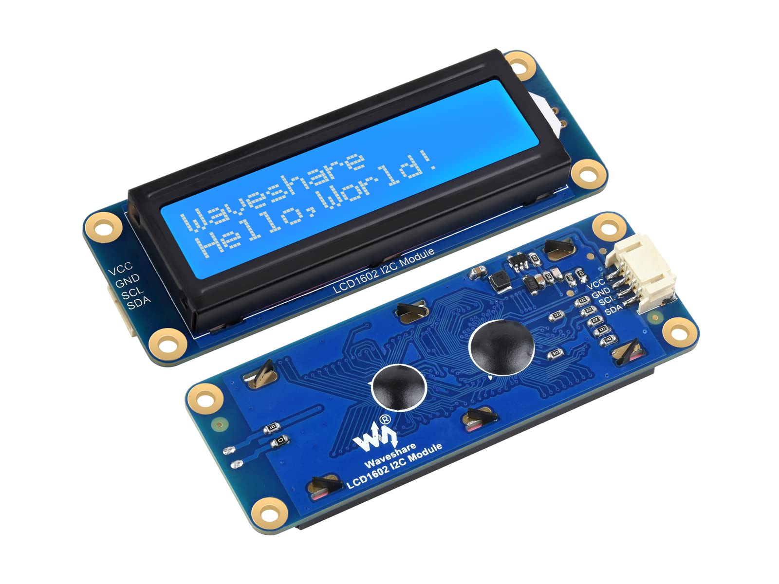 waveshare-lcd1602-i2c-display-modul-16x2-zeichen-wei-auf-blau image 1