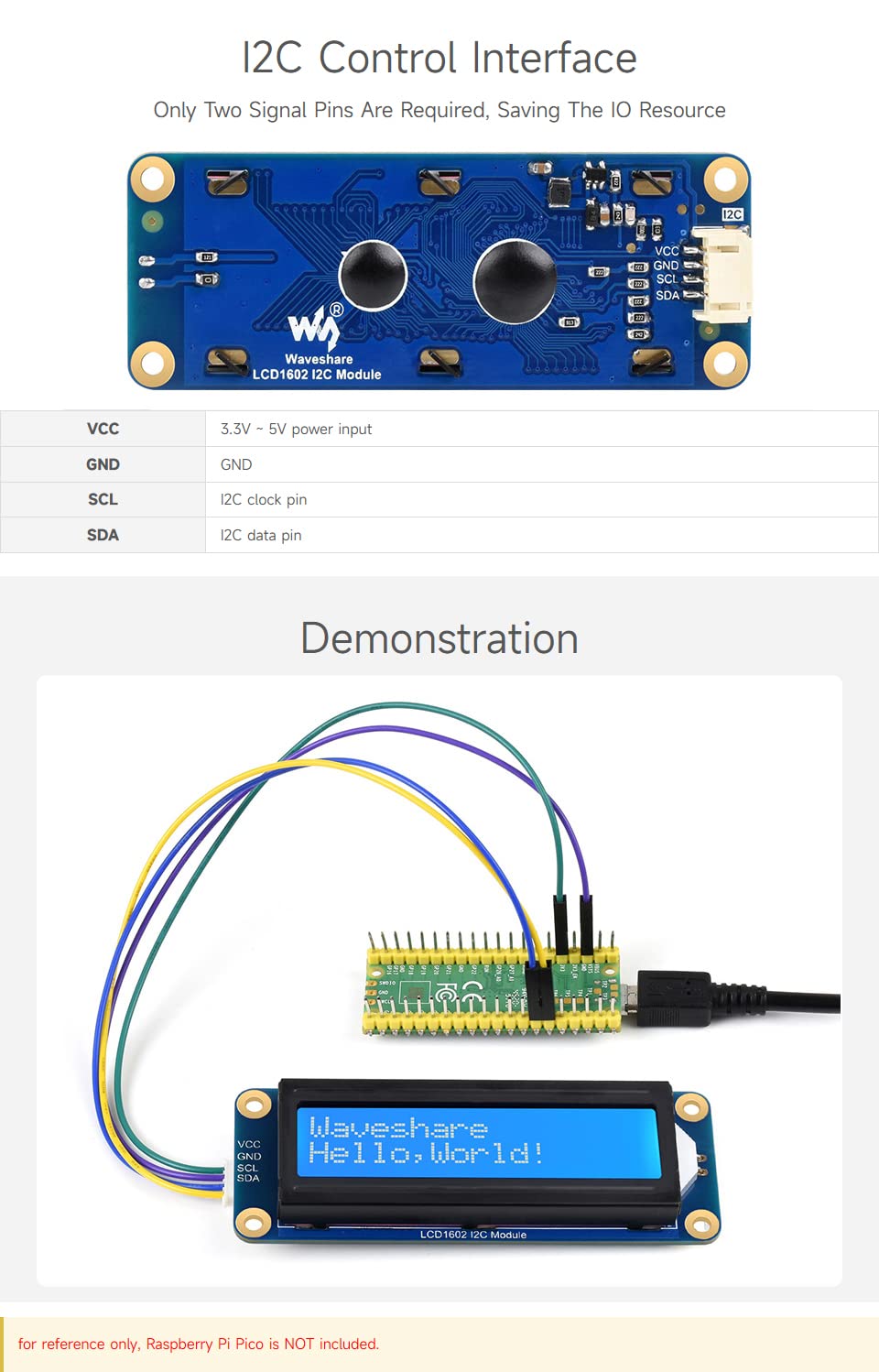 waveshare-lcd1602-i2c-modul-wei-e-schrift-auf-blauem-grund image 5