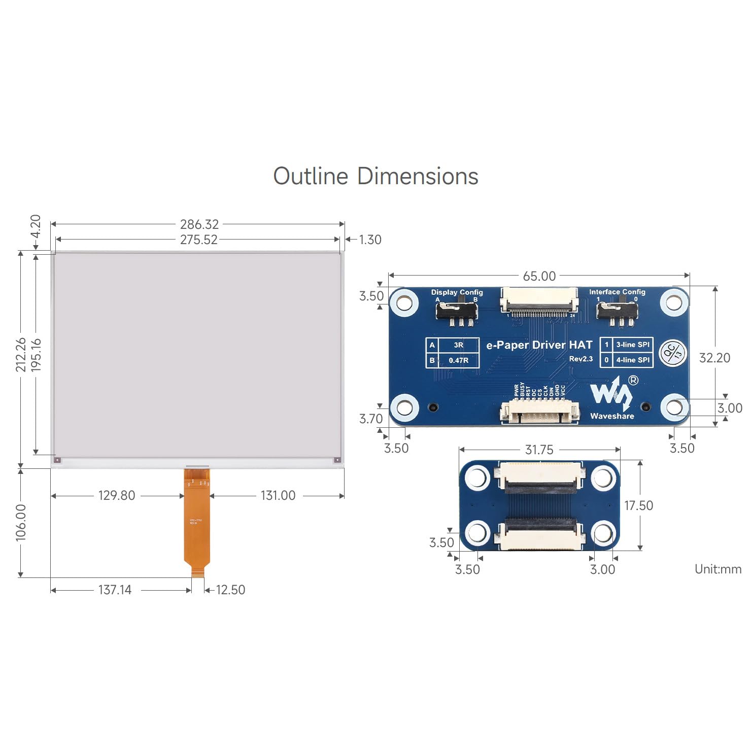 waveshare-13-3inch-e-paper-display-b-rot-schwarz-wei-960x680-mit-driver-hat-f-r- image 8