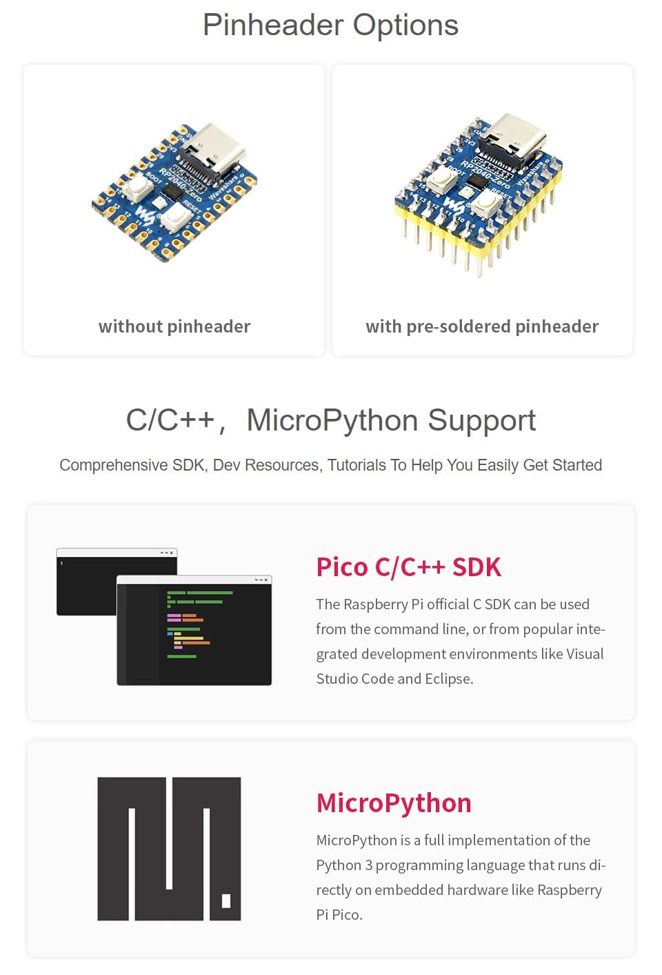 waveshare-rp2040-zero-2er-set-pico-like-mcu-board-rp2040 image 3