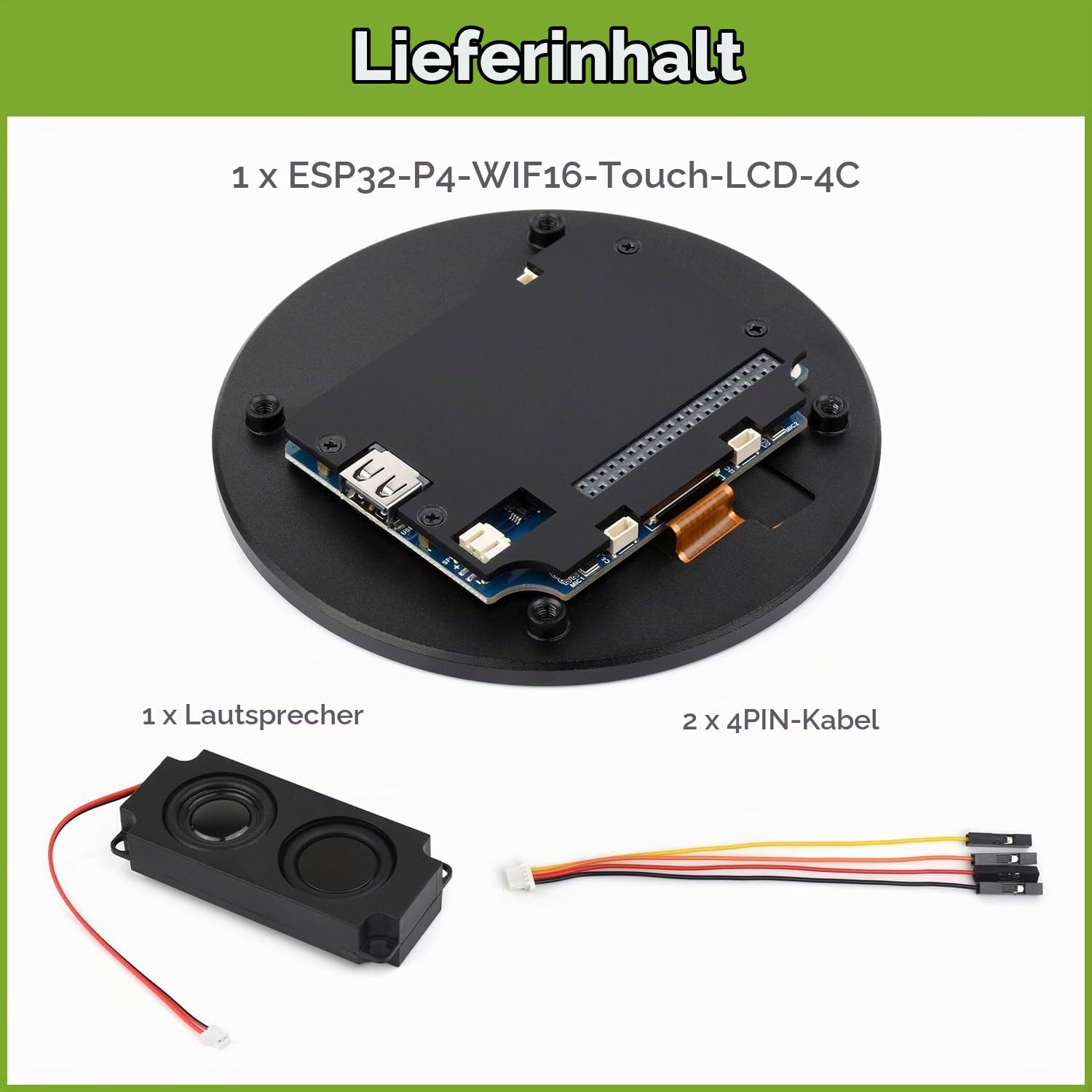 waveshare-esp32-p4-4-zoll-rundes-touch-display-entwicklungsboard-720x720-ips-wi- image 2
