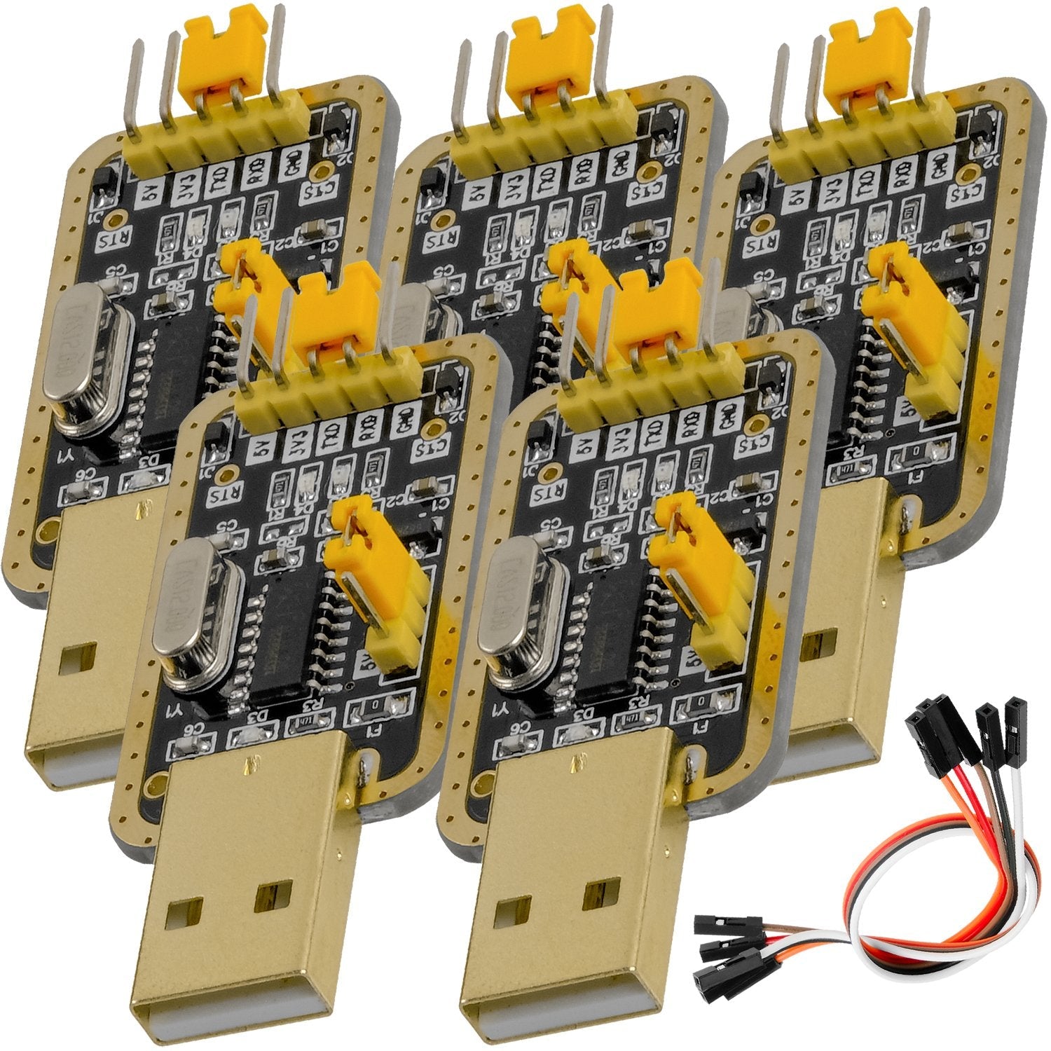 az-delivery-uart-ttl-usb-adapter-mit-ch340g-f-r-3-3v-und-5v-inkl-jumperkabel image 5