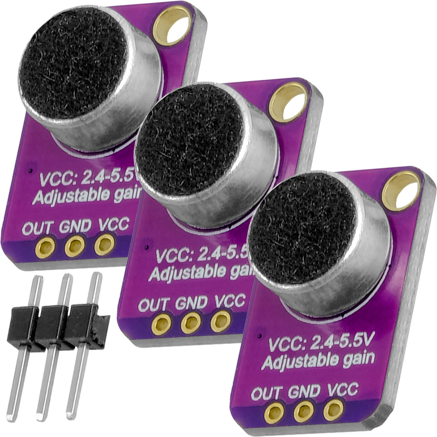 az-delivery-gy-max4466-elektret-mikrofon-verst-rker-breakout-sensor image 4