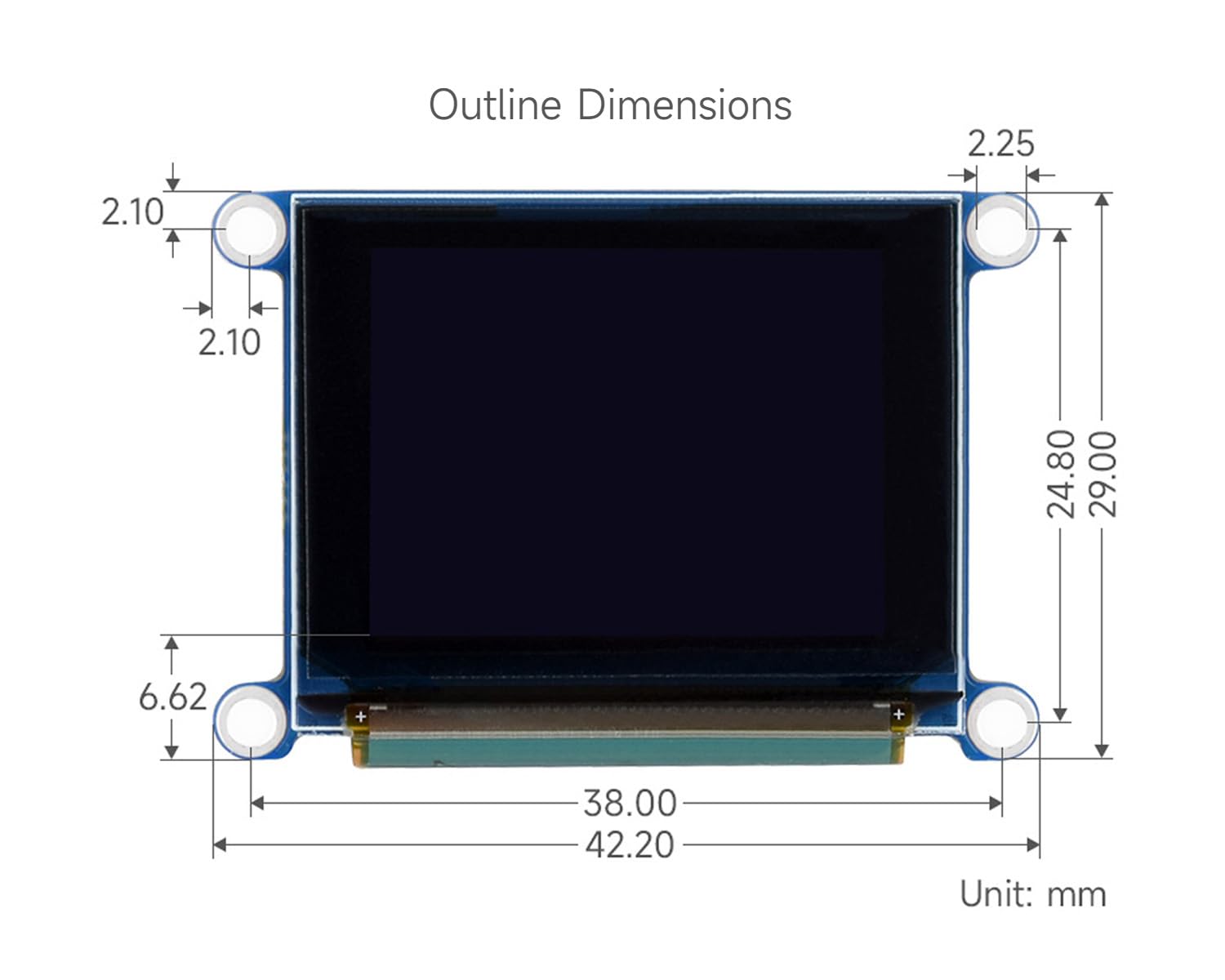 waveshare-1-27-zoll-rgb-oled-display-modul-128x96-spi image 4