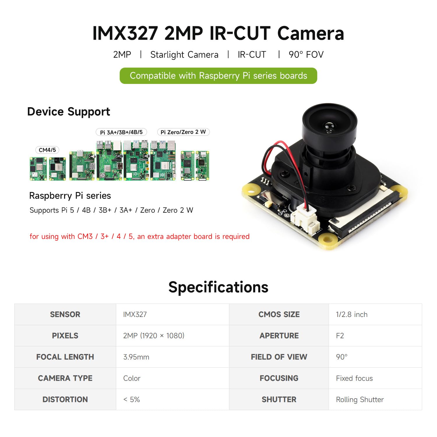 waveshare-imx327-2mp-ir-cut-kamera-starlight-fixfokus-90-fov-f-r-raspberry-pi image 3