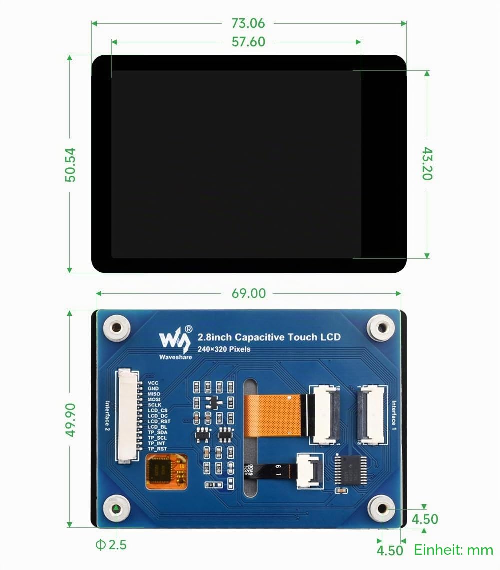 waveshare-2-8-zoll-lcd-display-modul-240x320-mit-kapazitivem-touch-f-r-raspberry image 8