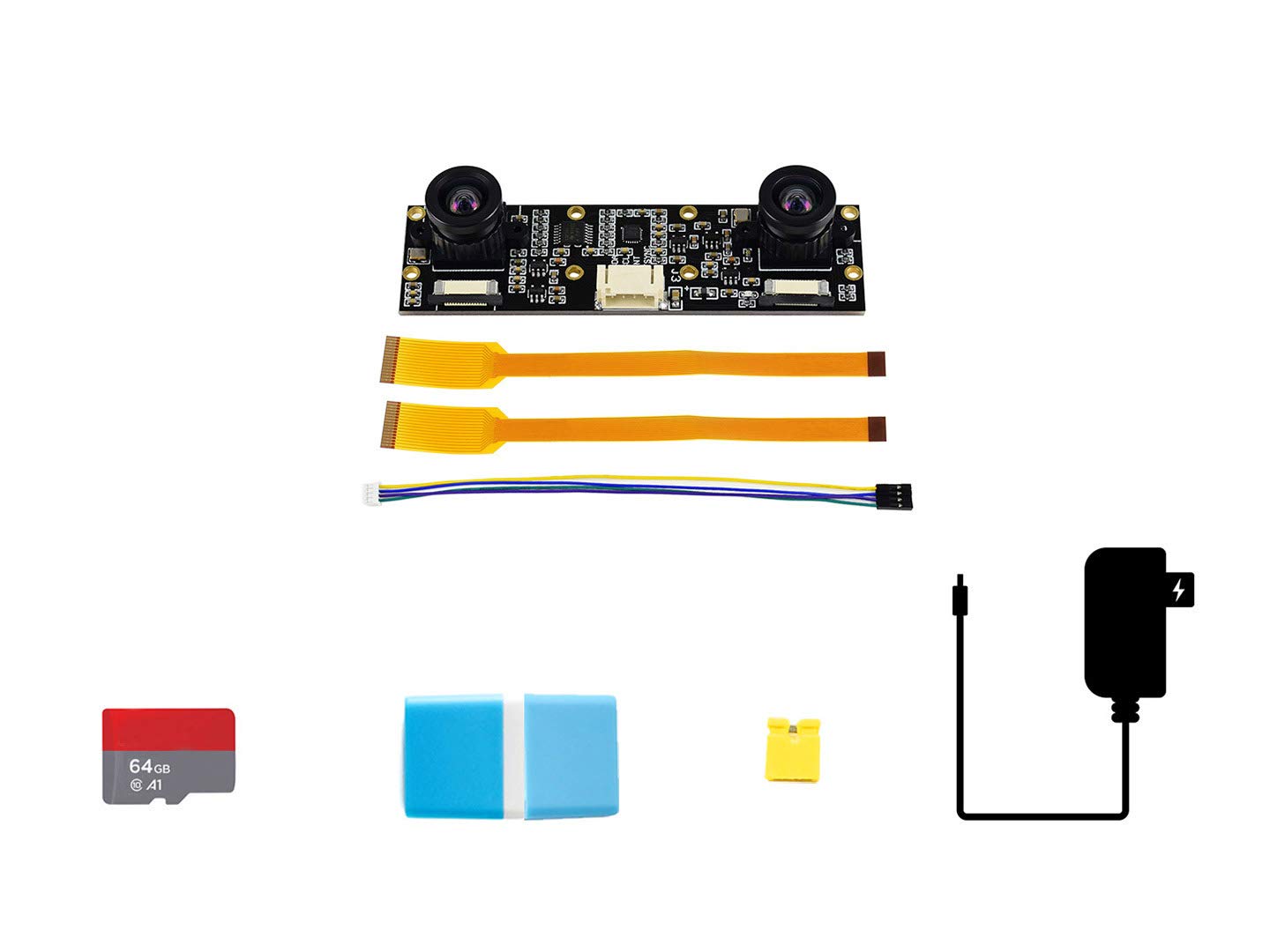 waveshare-jetson-nano-development-pack-typ-d-mit-imx219-83-stereo-kamera image 1