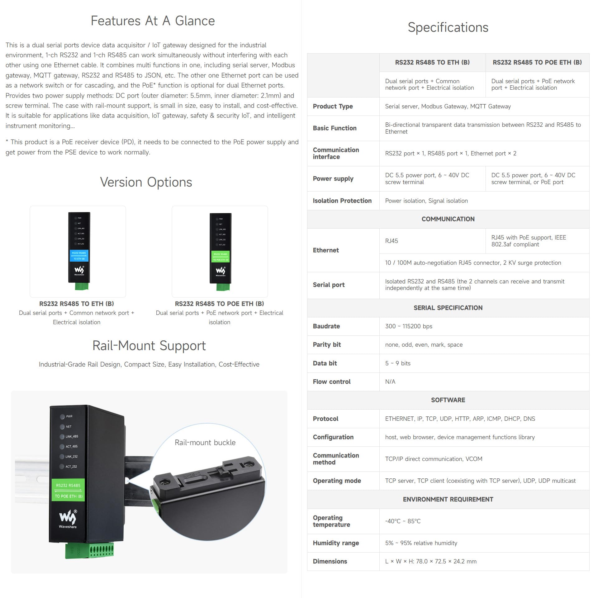 waveshare-dual-serial-server-rs232-rs485-zu-rj45-ethernet-2-kanal-dual-lan-hutsc image 4