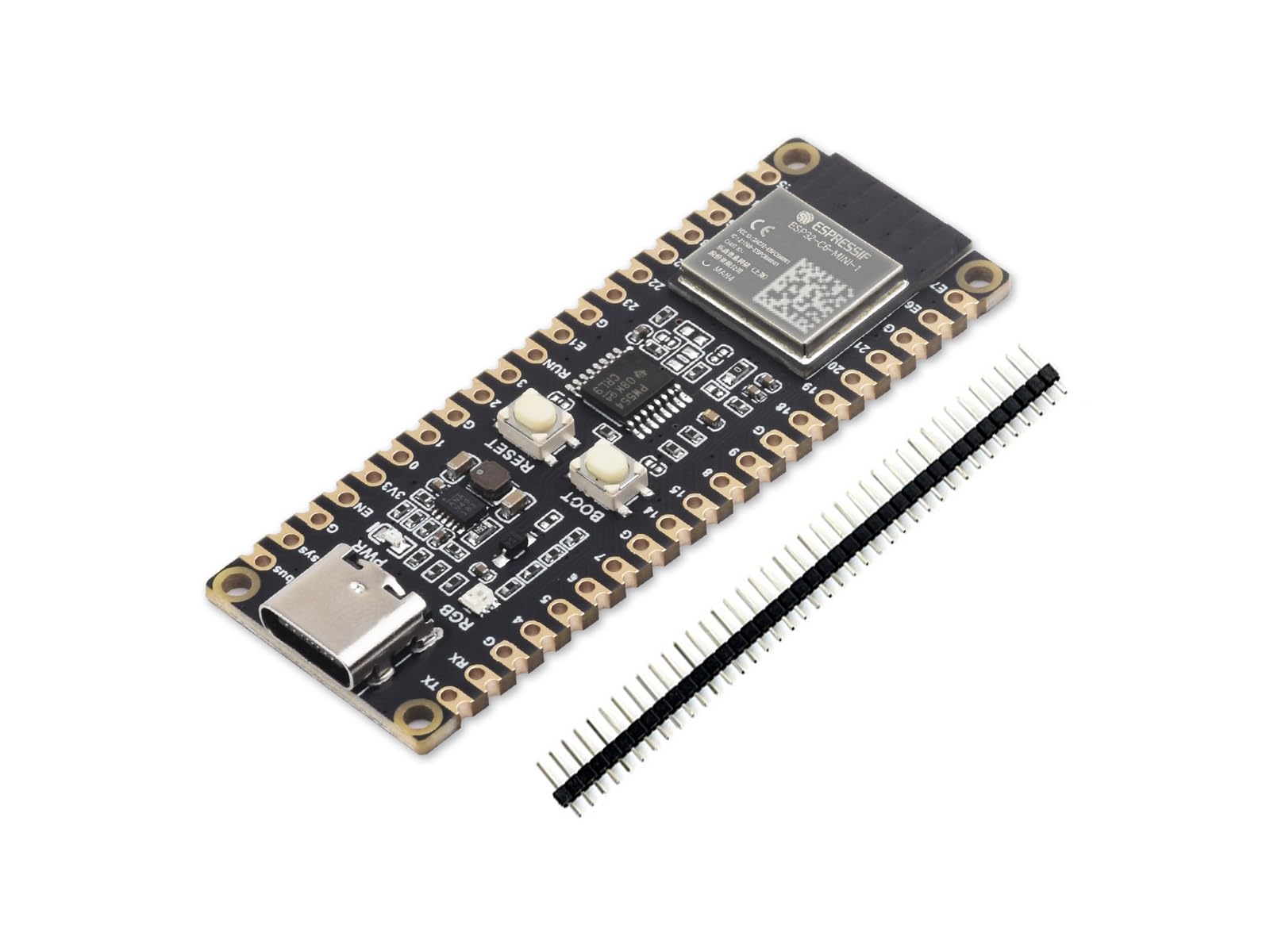 waveshare-esp32-c6-pico-mikrocontroller-entwicklungsboard-wifi-6-ble-5-zigbee-3- image 1