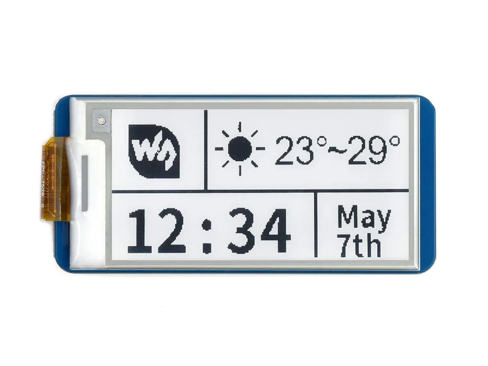 waveshare-2-13-zoll-e-paper-e-ink-display-modul-f-r-raspberry-pi-pico-250x122-sp image 1