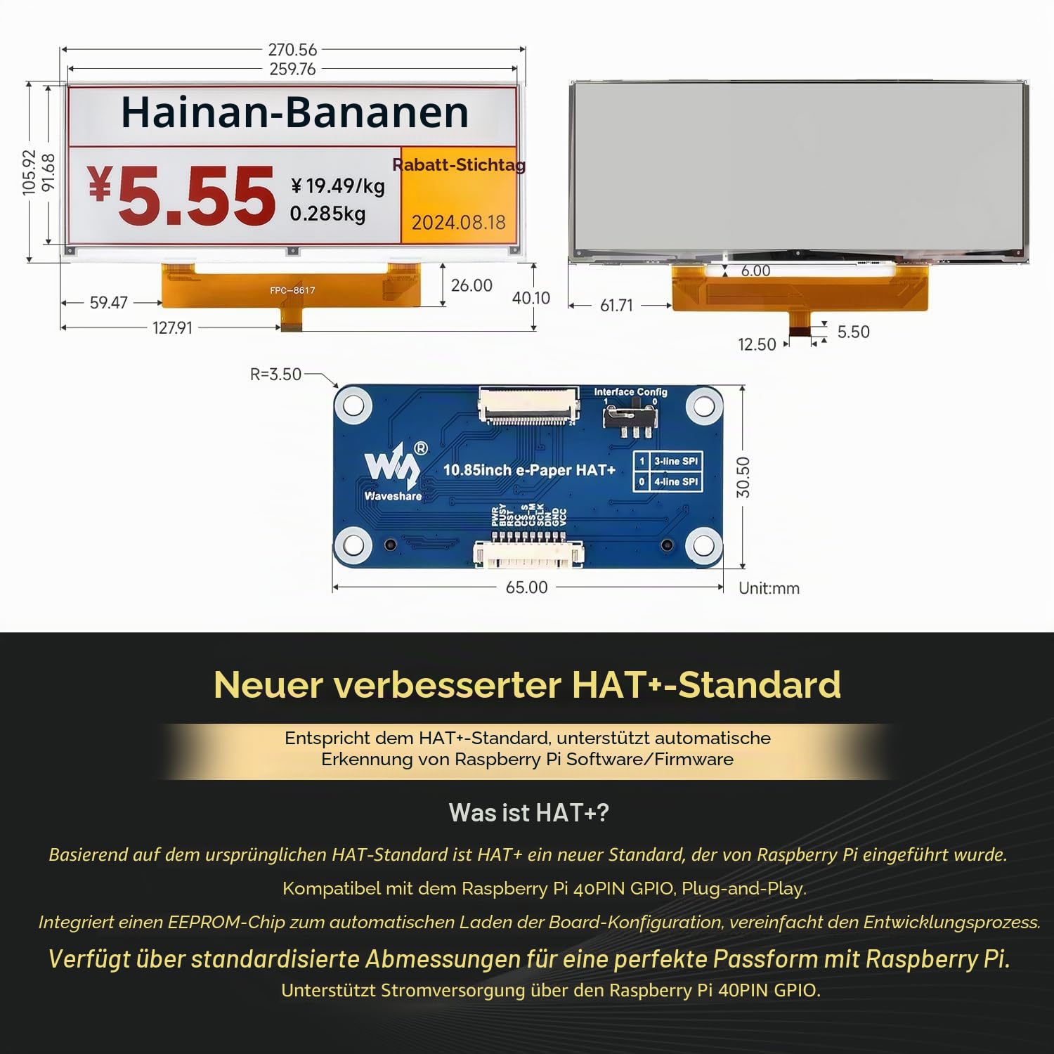 waveshare-10-85-zoll-e-paper-display-rot-gelb-schwarz-wei-1360x480-f-r-raspberry image 6
