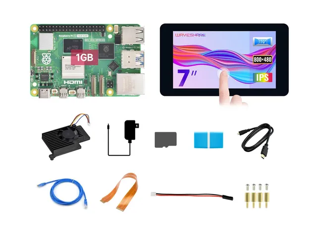 waveshare-rpi5-1gb-display-kit-b-raspberry-pi-5-1gb-bundle-mit-7-zoll-dsi-touch- image 1