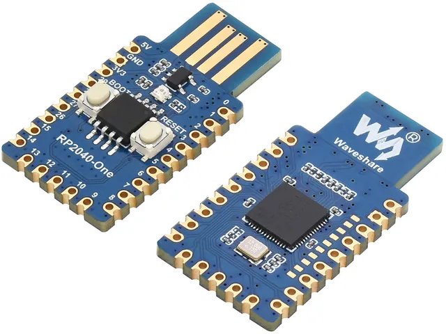 waveshare-rp2040-one-4mb-flash-mcu-board-mit-usb-a-pico-like image 1
