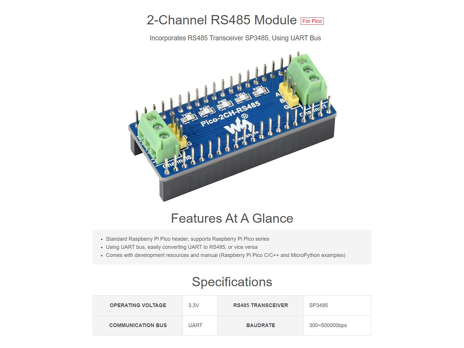 waveshare-2-kanal-rs485-modul-f-r-raspberry-pi-pico-mit-sp3485-transceiver-uart image 3