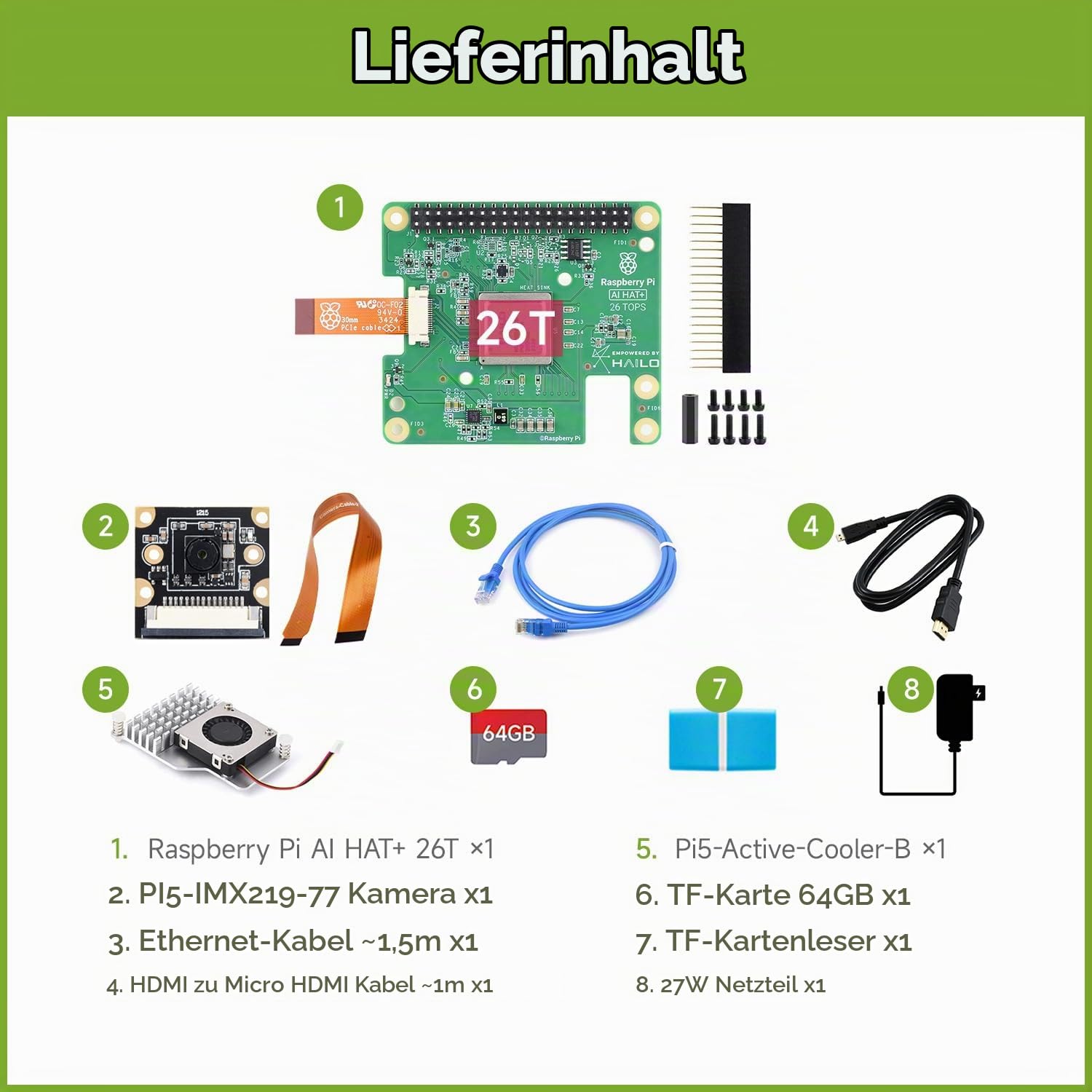 waveshare-ai-accessory-kit-f-r-raspberry-pi-5-ai-hat-26-tops-8mp-kamera-27w-64gb image 2