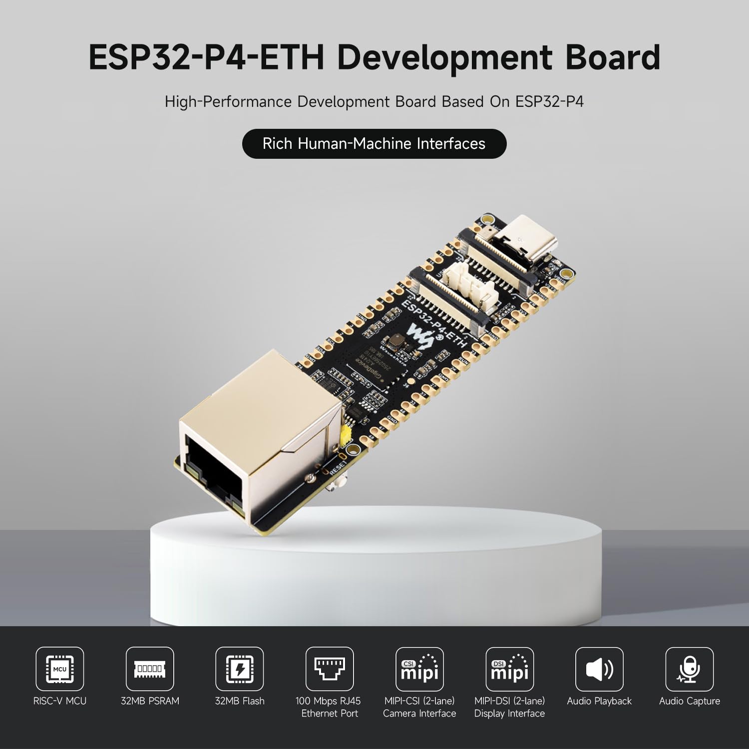 waveshare-esp32-p4-poe-eth-nh-kit-b-entwicklungsboard-esp32-p4-multimedia-board- image 3