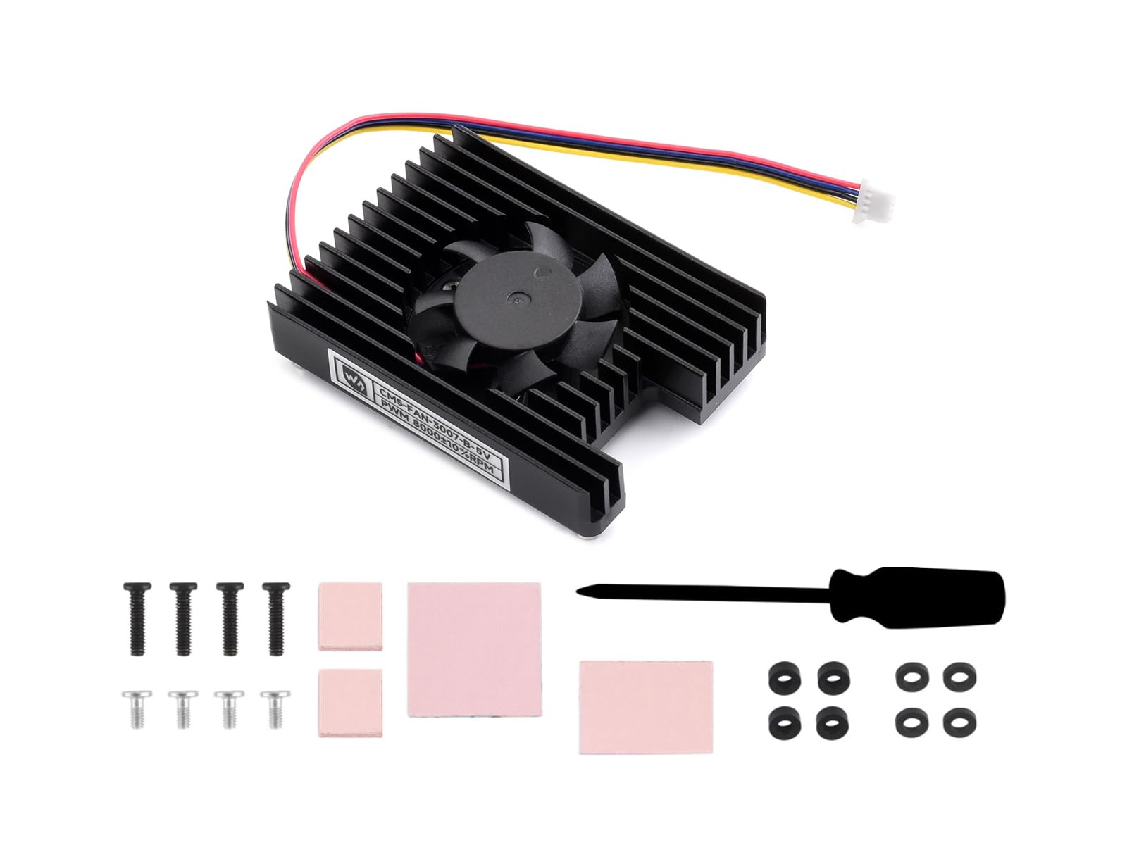 waveshare-cm5-fan-3007-b-5v-k-hll-fter-k-hler-all-in-one-f-r-raspberry-pi-comput image 1