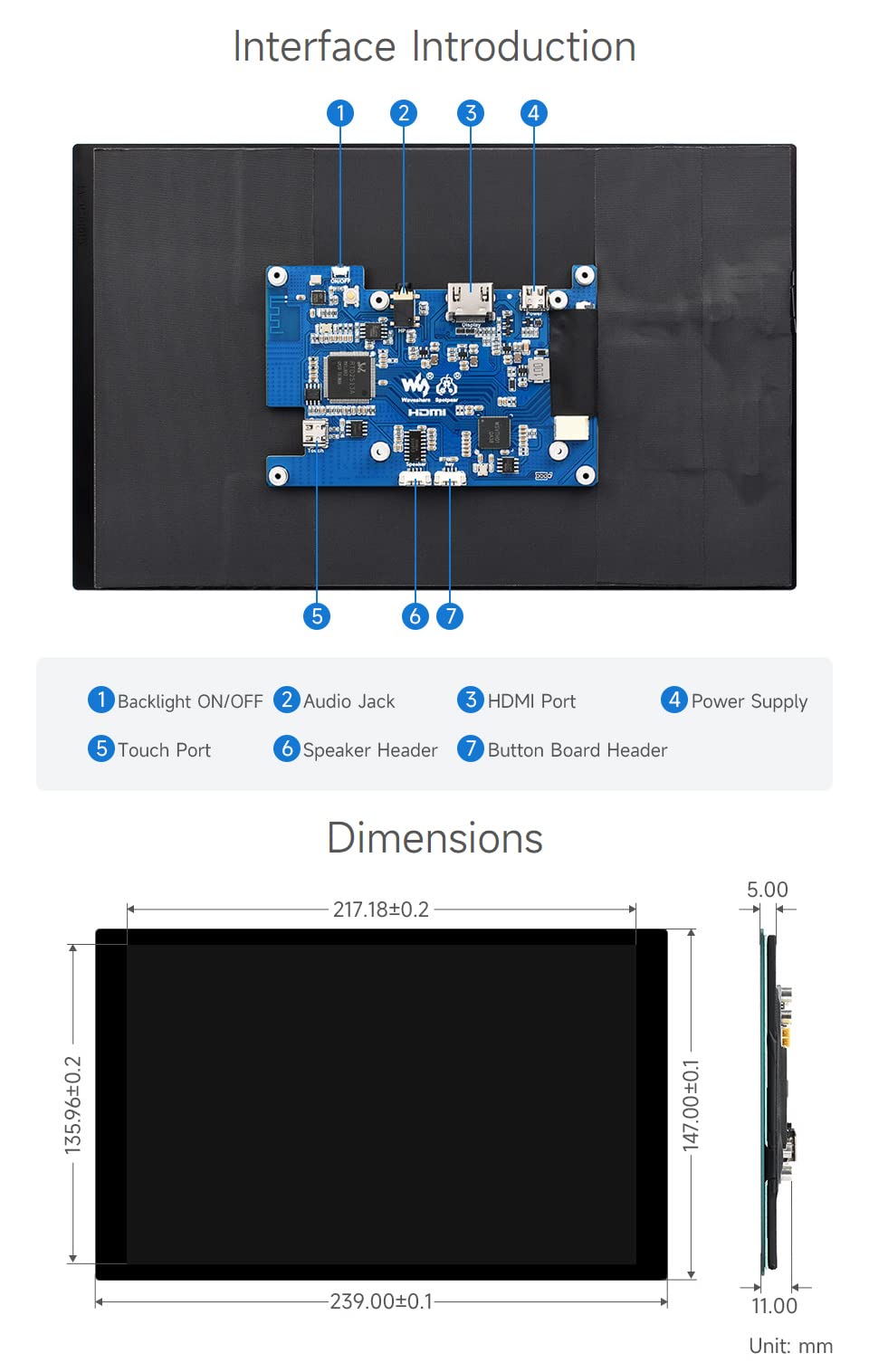 waveshare-10-1-zoll-touch-control-panel-1280x800-ips-hdmi-kapazitiv image 6