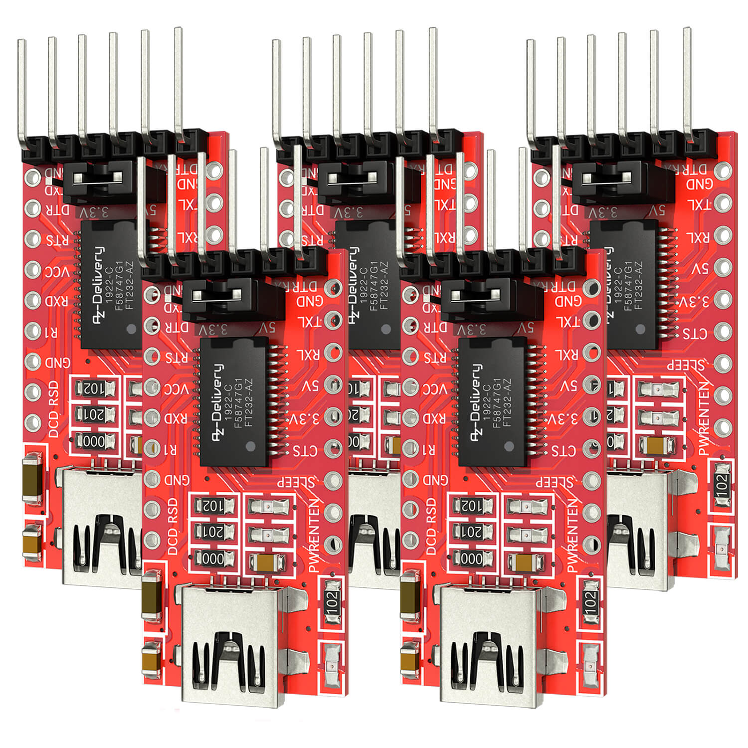 az-delivery-ft232-usb-zu-ttl-serial-adapter-3-3v-und-5v image 6