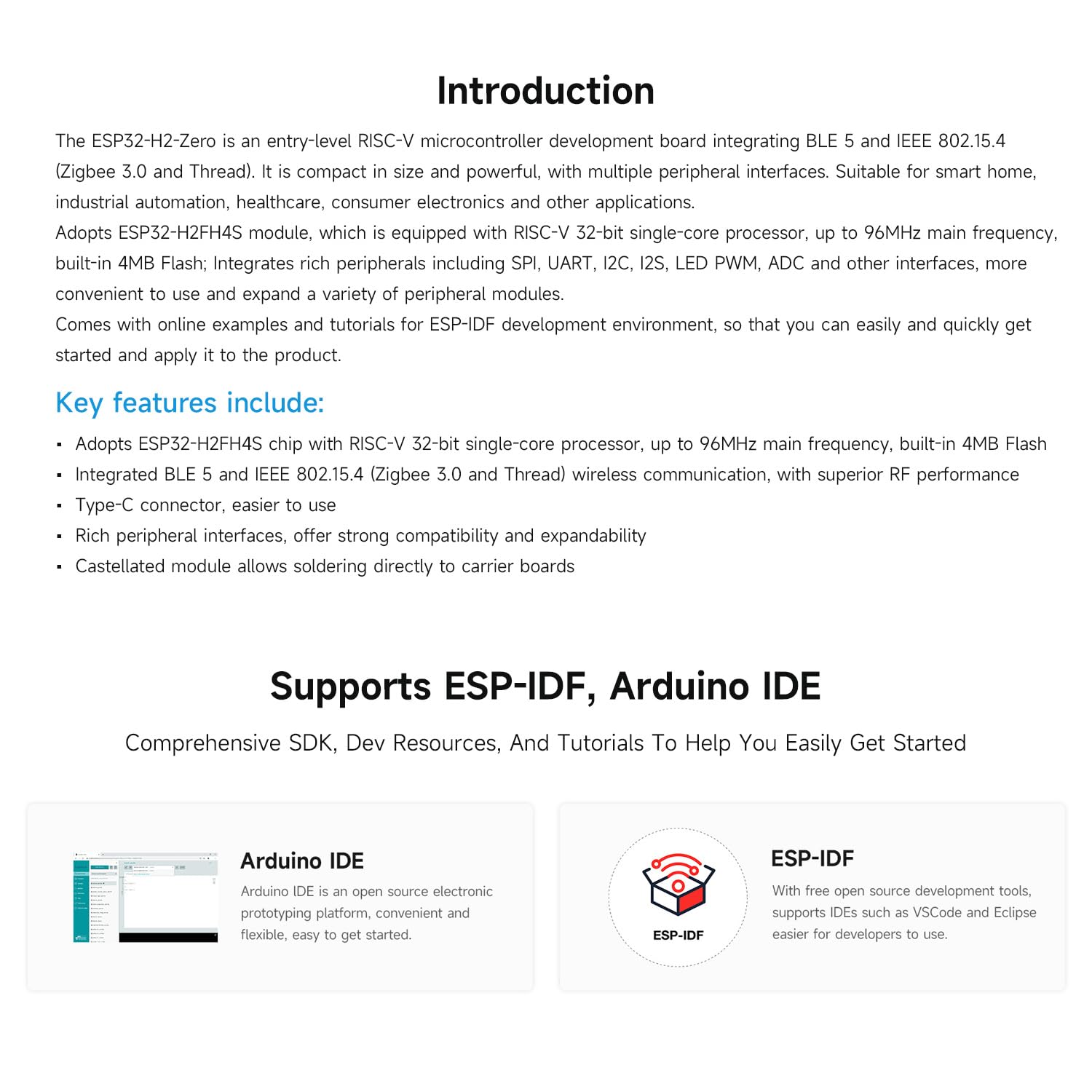 waveshare-esp32-h2-mini-development-board-esp32-h2fh4s-ble-zigbee-thread image 4