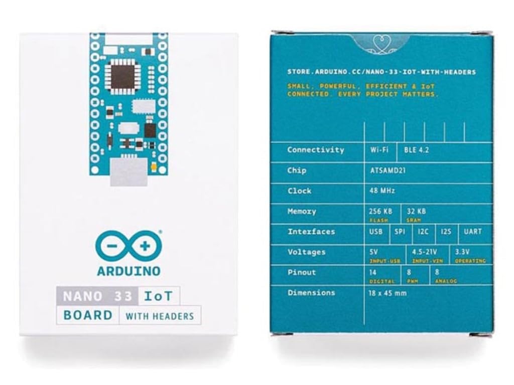 arduino-nano-33-iot-mit-headern-abx00032-kompakt-board-mit-wlan-bluetooth-und-ar image 4