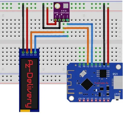 az-delivery-esp8266-d1-mini-bundle-mit-0-91-oled-gy-bme280-sensor-anzeige-projek image 1