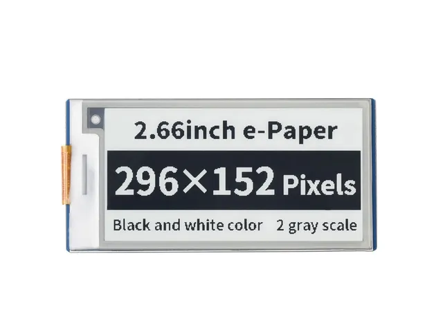 waveshare-2-66-zoll-e-paper-e-ink-display-modul-f-r-raspberry-pi-pico-296x152-sc image 1