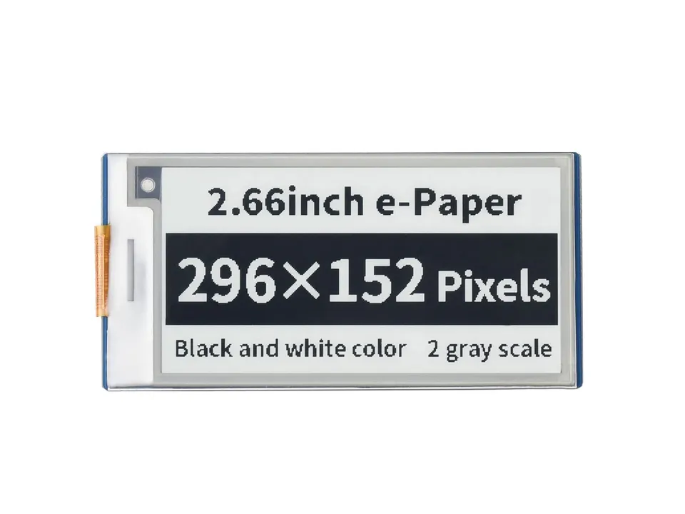 waveshare-2-66-zoll-e-paper-e-ink-display-modul-f-r-raspberry-pi-pico-296x152-sc image 1