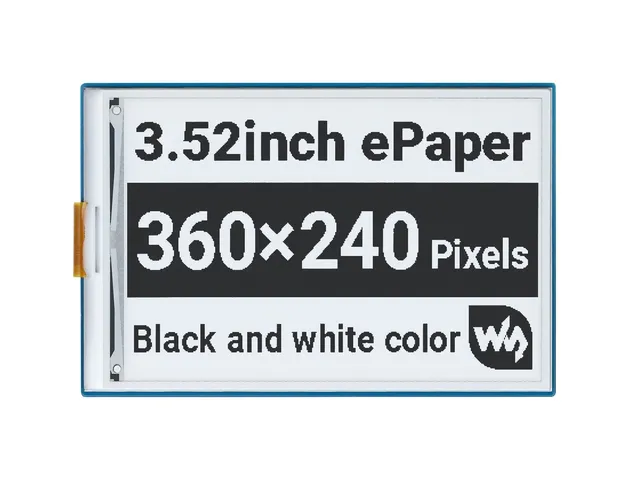 waveshare-3-52-zoll-e-paper-hat-f-r-raspberry-pi-360x240-schwarz-wei-spi image 1