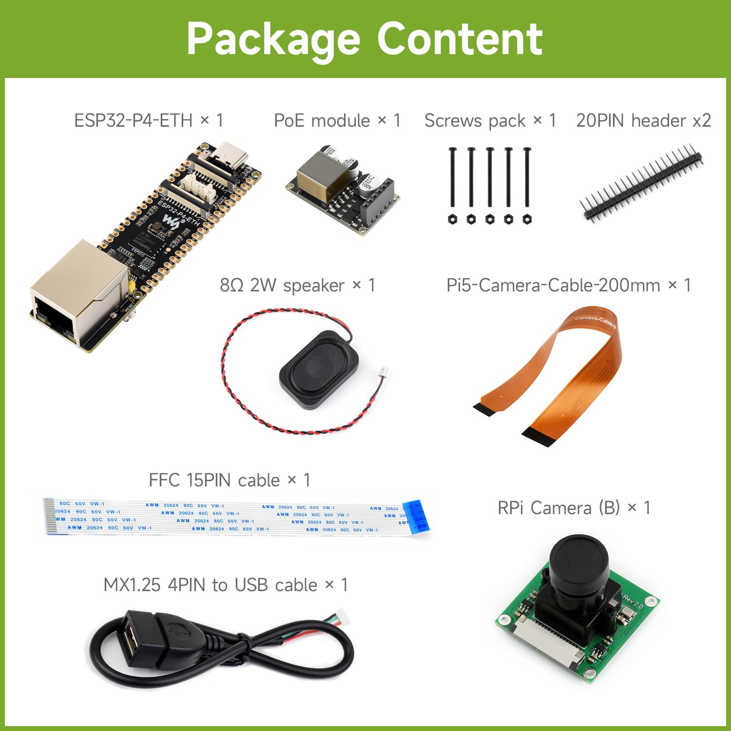 waveshare-esp32-p4-poe-eth-nh-kit-a-entwicklungsboard-esp32-p4-board-mit-100-mbi image 2