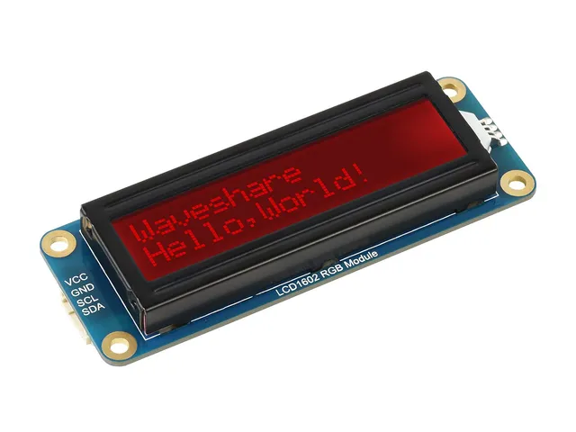 waveshare-1602-lcd-display-rgb-modul-i2c-16x2-zeichen-einstellbare-16m-farben-rg image 1