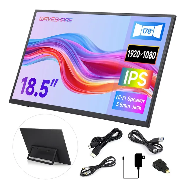 waveshare-luck-fox-18-5-zoll-portable-monitor-ips-full-hd-120hz image 1