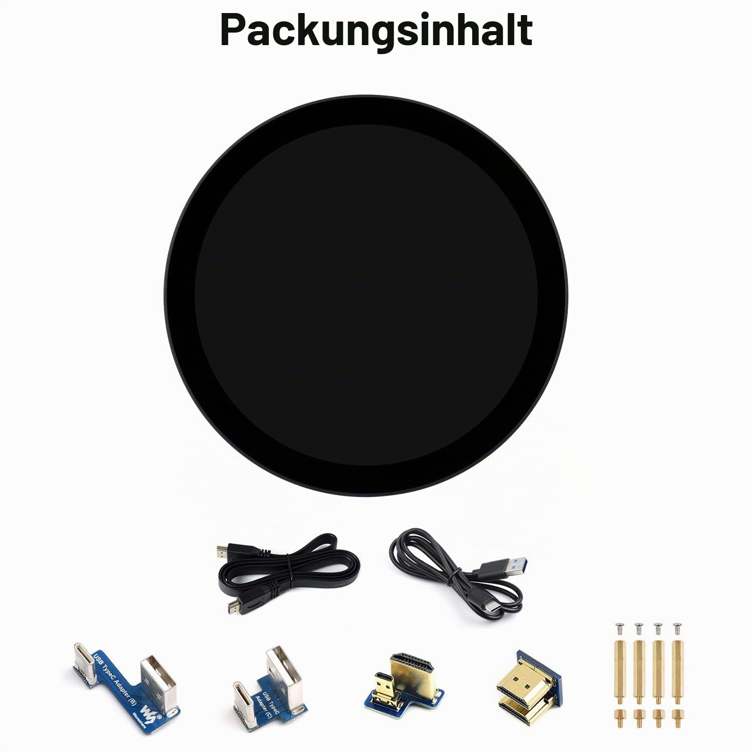 waveshare-5-zoll-hdmi-rundtouchscreen-1080x1080-pixel-kapazitiv-160-blickwinkel- image 2