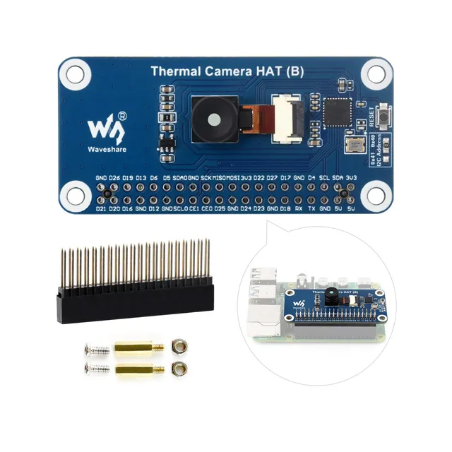 waveshare-long-wave-ir-thermal-imaging-camera-hat-b-90-fov-w-rmebildkamera-f-r-r image 1
