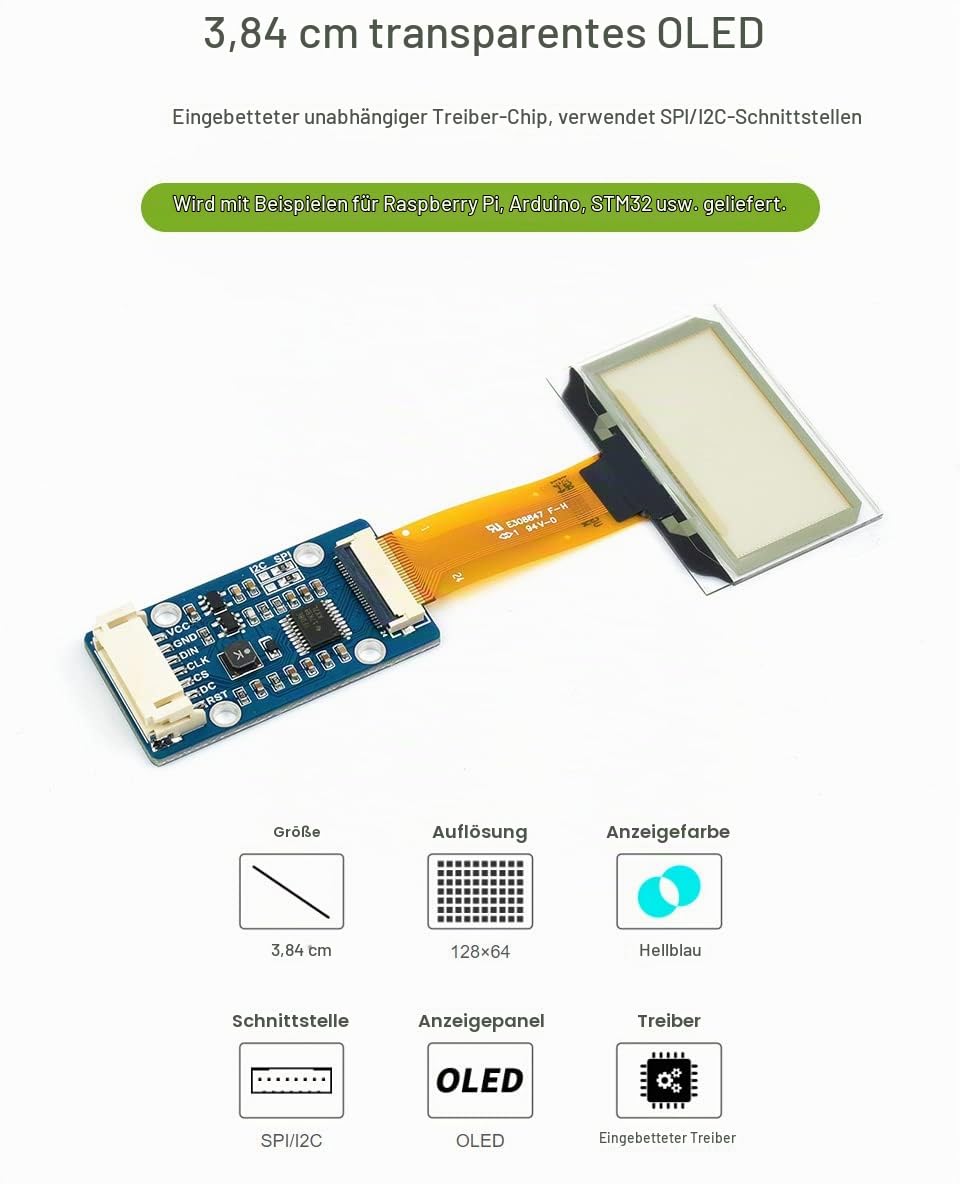 waveshare-1-51-zoll-transparent-oled-display-128x64-hellblau-spi-i2c image 3