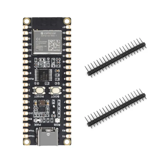 waveshare-esp32-c6-pico-wifi-6-entwicklungsboard-esp32-c6-mini-1-160-mhz image 1