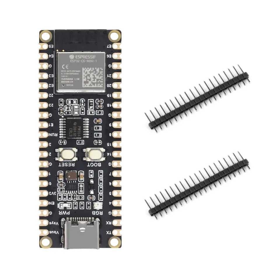 waveshare-esp32-c6-pico-wifi-6-entwicklungsboard-esp32-c6-mini-1-160-mhz image 1